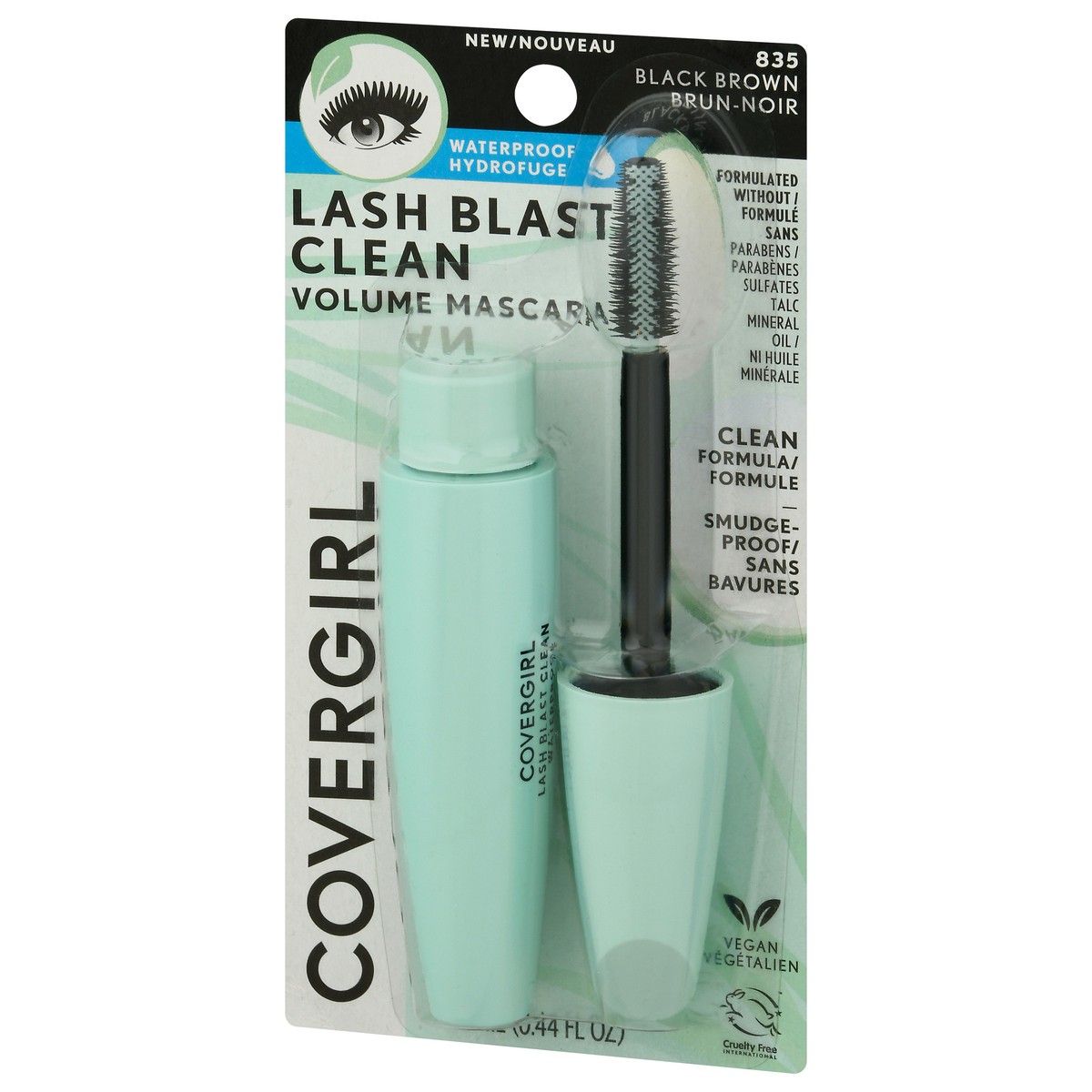 slide 4 of 10, Covergirl Lash Blast Clean Waterproof Mascara, Black Brown, 1 ct
