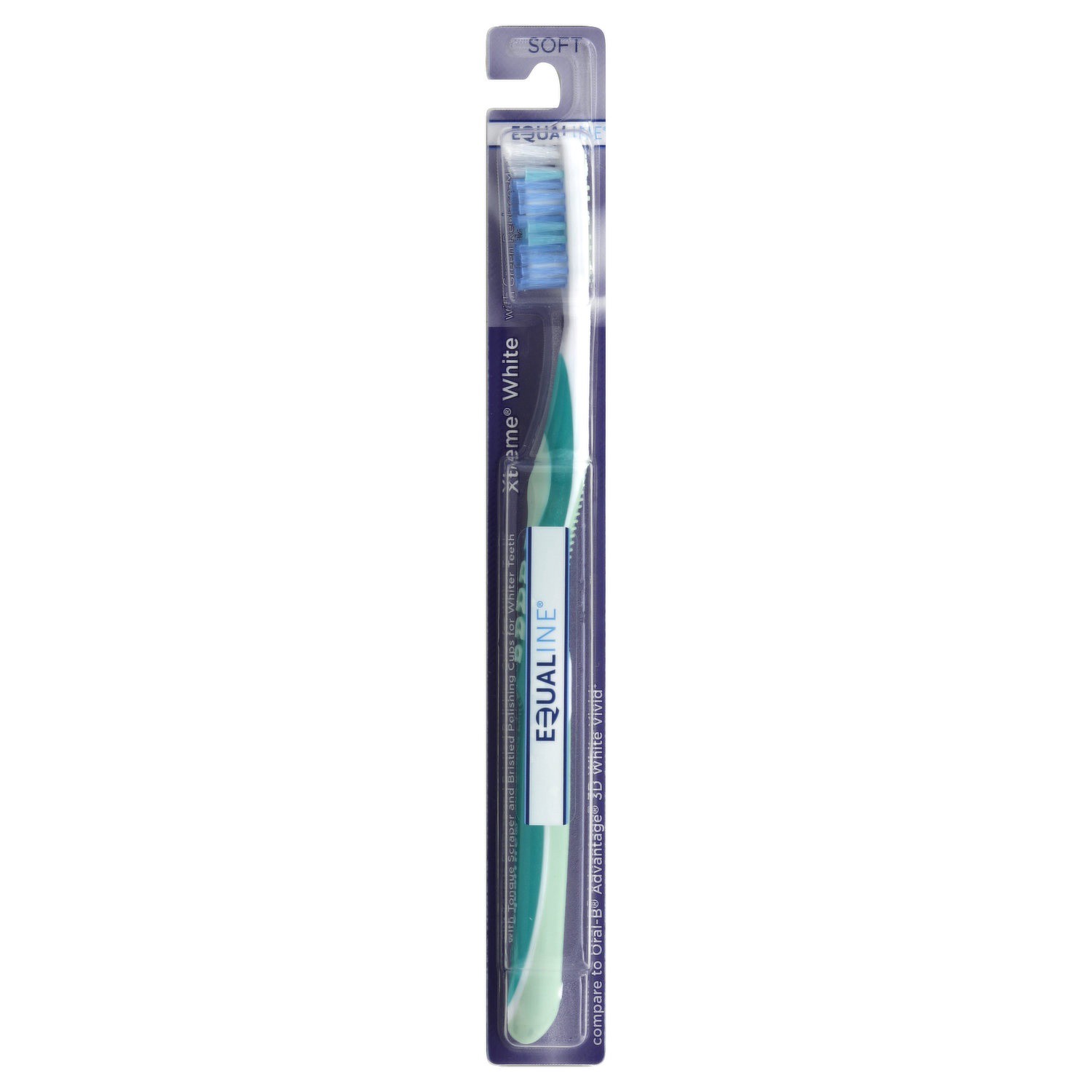 slide 1 of 1, Equaline Toothbrush, Xtreme White, Soft, 1 ct