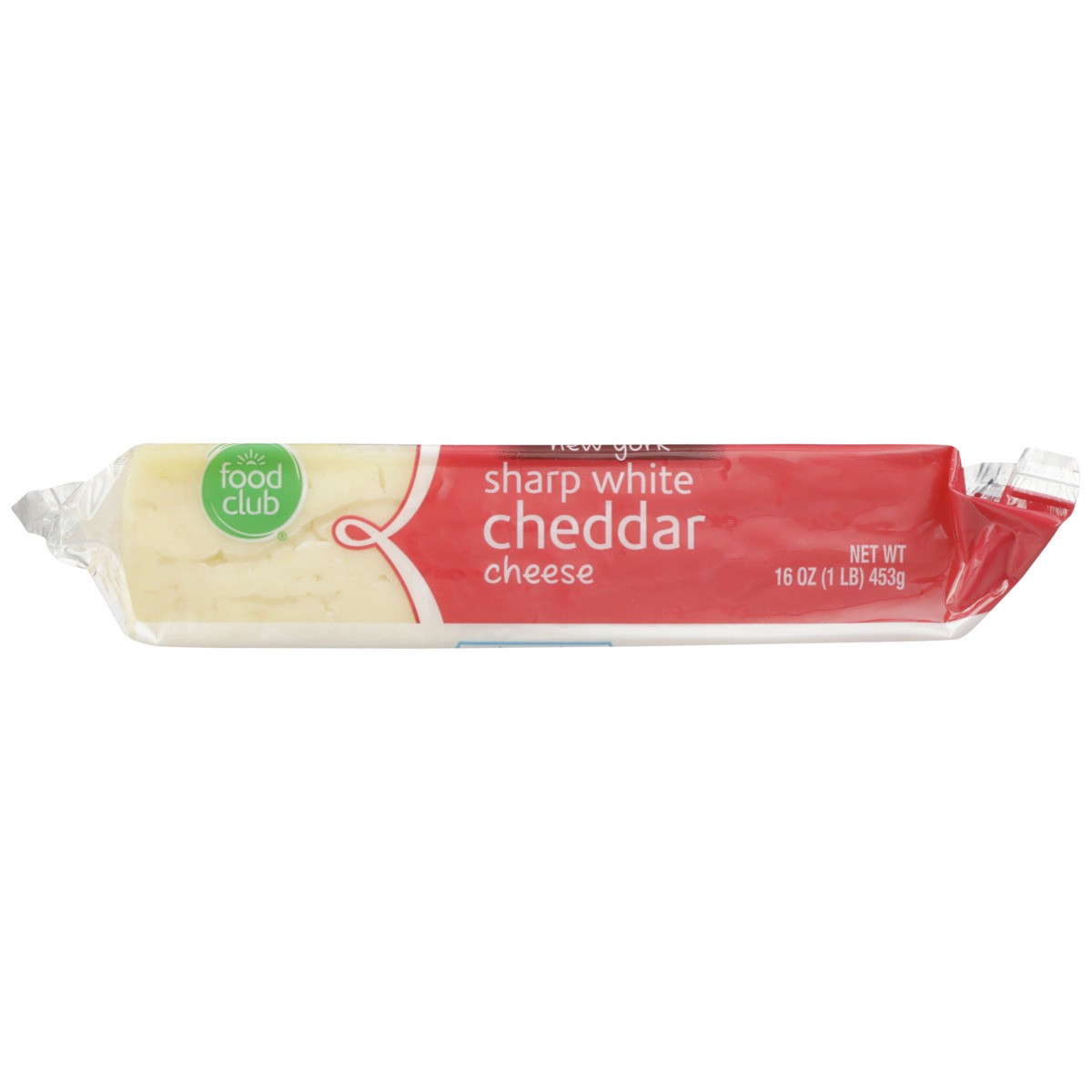 slide 7 of 9, Food Club New York Sharp White Cheddar Cheese, 1 ct