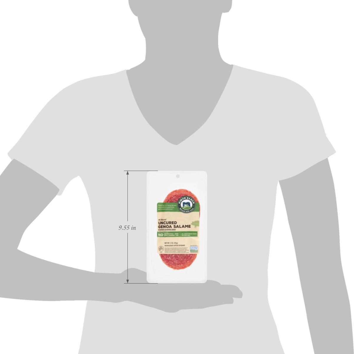 slide 10 of 13, Niman Ranch Uncured Genoa Salame 3 oz, 3 oz