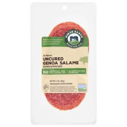 Niman Ranch Uncured Genoa Salame 3 oz