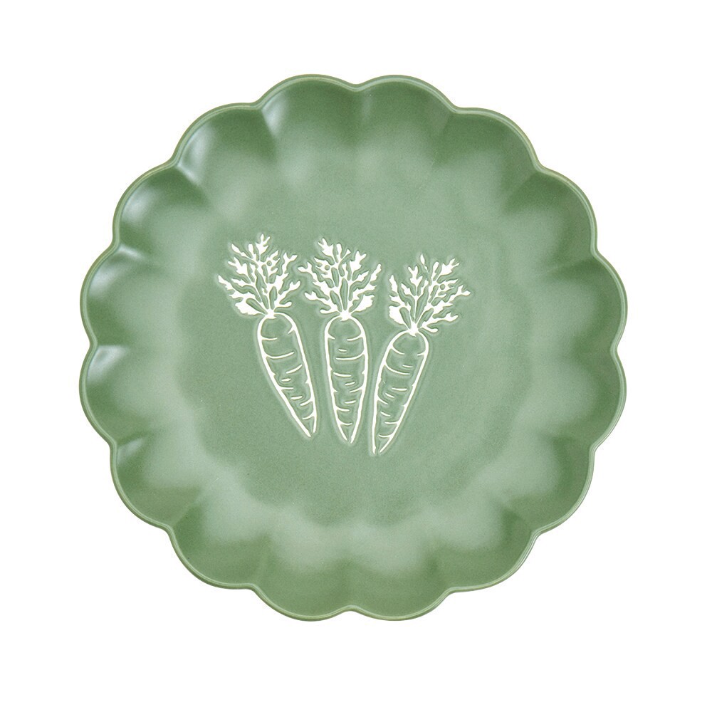 slide 4 of 4, SDS for HD Designs Scalloped Dessert Plate – Carrots, 7 in