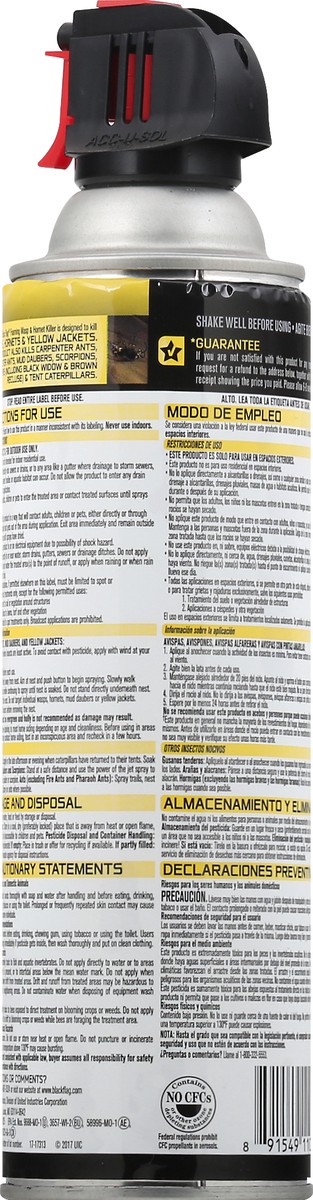 slide 8 of 9, Black Flag Foaming Hornet & Wasp Spray, 14 oz