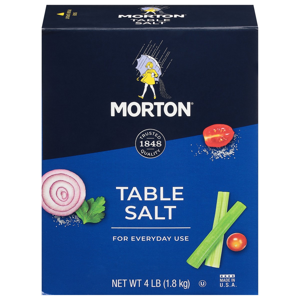 slide 10 of 11, Morton Table Salt 4 lb, 4 lb