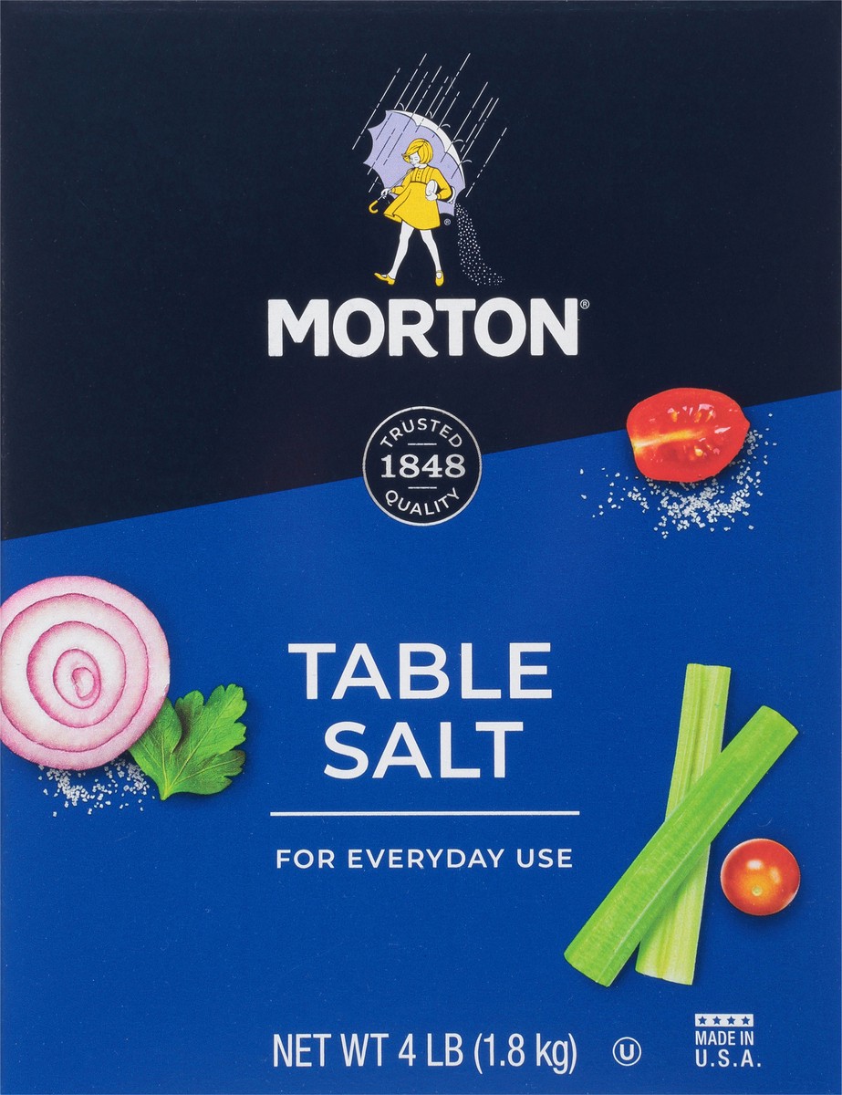 slide 1 of 11, Morton Table Salt 4 lb, 4 lb