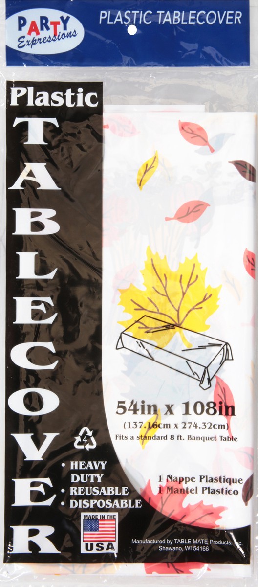 slide 4 of 11, Party Expressions Fall Leaves Plastic Tablecover 1 ea, 1 ct