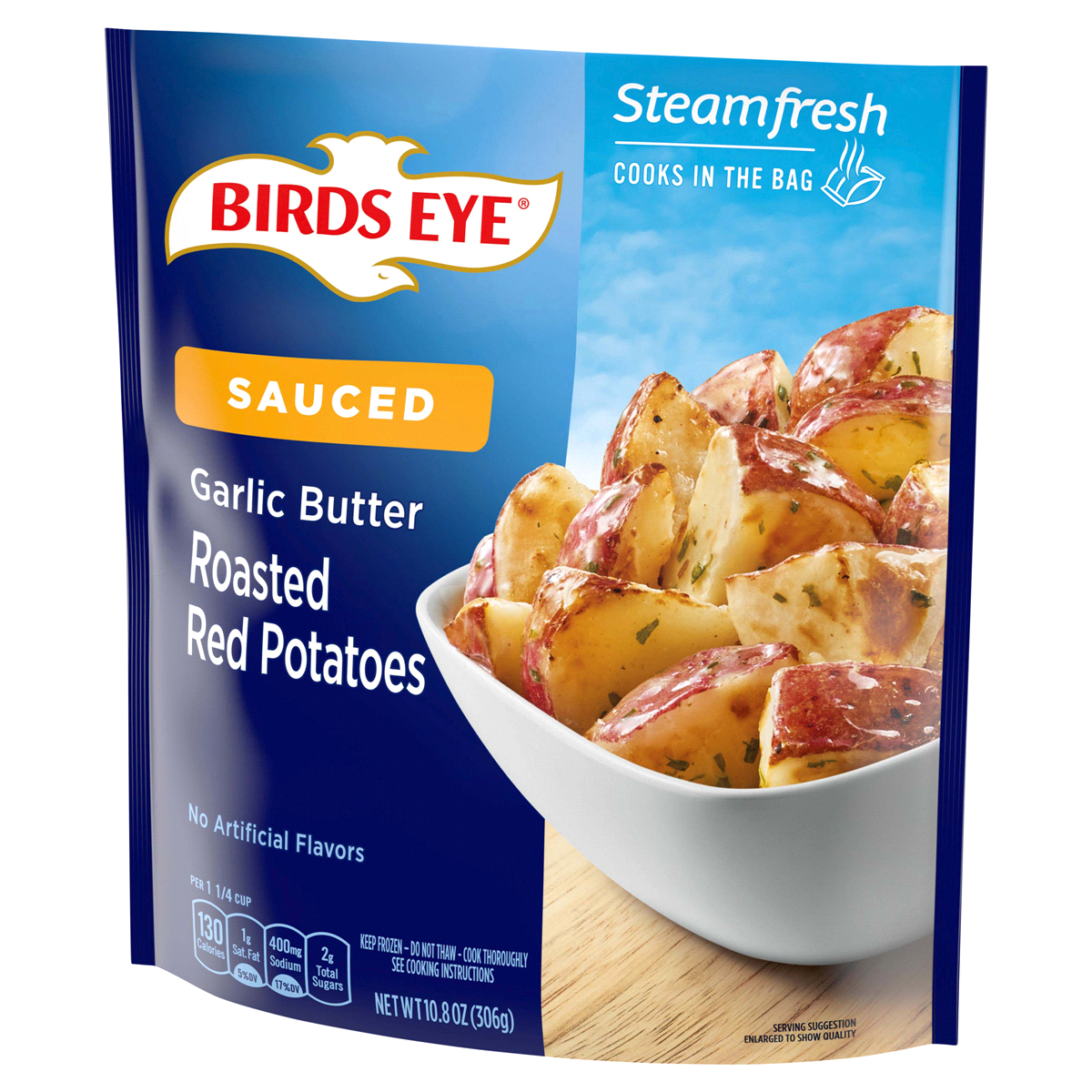 slide 1 of 3, Birds Eye Steamfresh Chef's Favorites Roasted Red Potato In Garlic Sauce, 10.8 oz