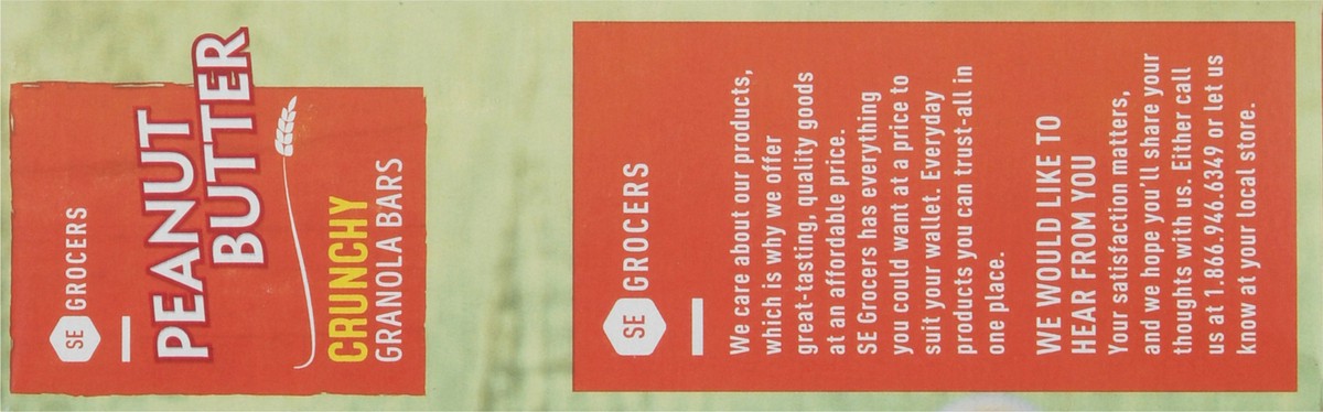 slide 7 of 15, SE Grocers Granola Bars Crunchy Peanut Butter, 8.9 oz