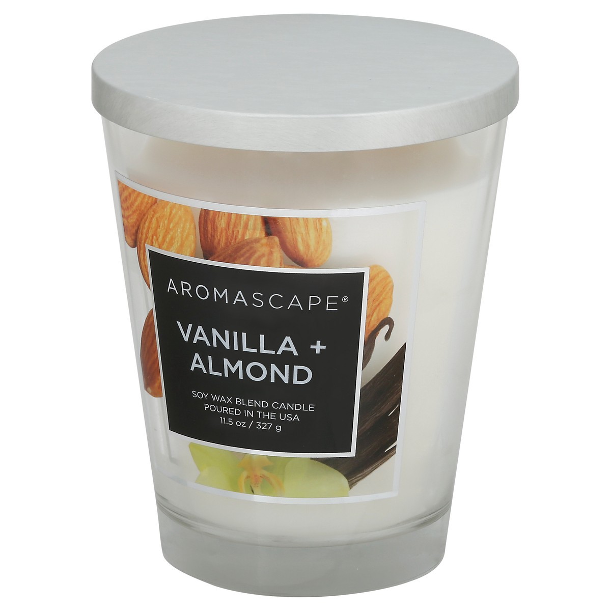 slide 7 of 12, Aromascape Soy Wax Blend Vanilla + Almond Candle 1 ea, 1 ct