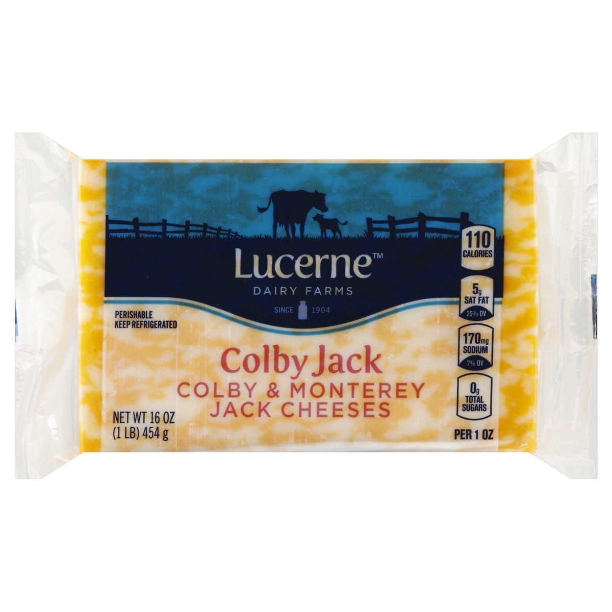 slide 1 of 5, Lucerne Dairy Farms Lucerne Cheese Natural Colby Jack - 16 Oz, 