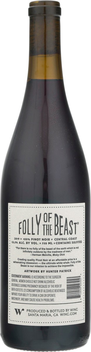 slide 9 of 9, Folly Of The Beast Central Coast Pinot Noir 750 ml, 750 ml