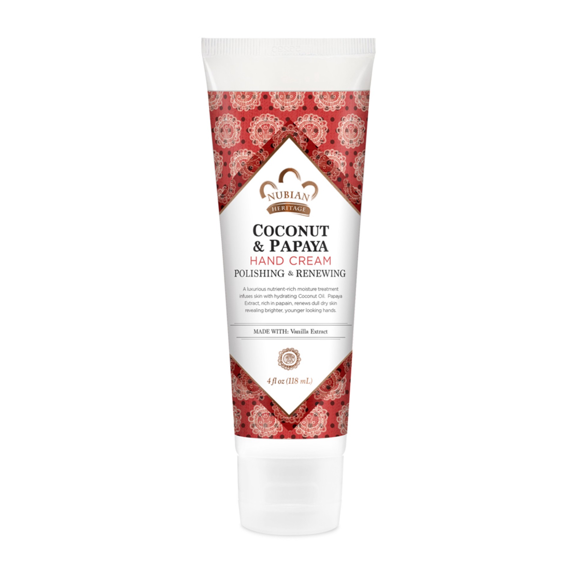 slide 1 of 4, Nubian Heritage Coconut Papaya Hand Cream, 4 oz