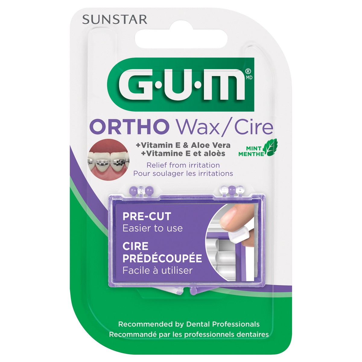 slide 1 of 1, G-U-M Mint Ortho Wax, 1 ct