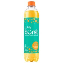 Bubly Burst Sparkling Water Beverage Tropical Punch 16.9 Fl Oz