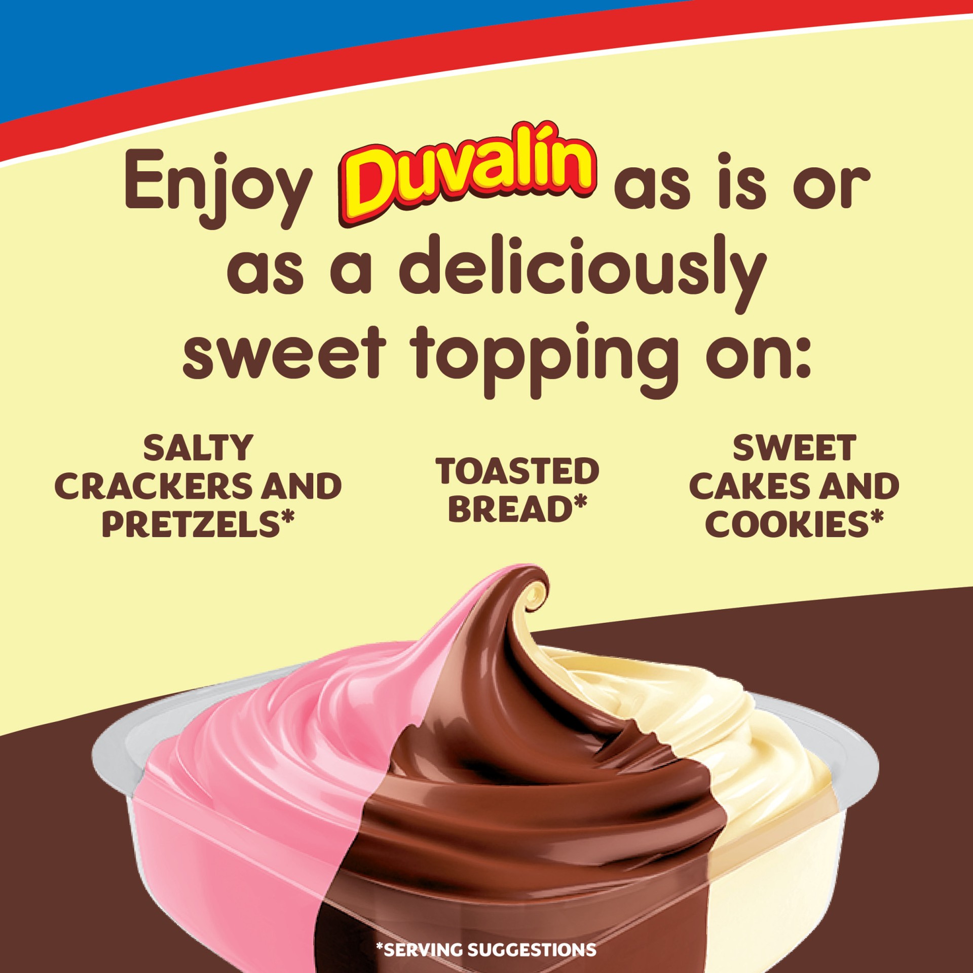 slide 2 of 5, Ricolino Duvalin Trisabor Hazelnut, Strawberry & Vanilla Spread, 18 ct; 9.52 oz