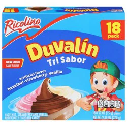 Ricolino Duvalin Trisabor Hazelnut, Strawberry & Vanilla Spread