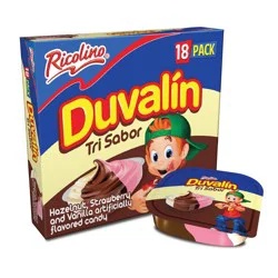 Ricolino Duvalin Trisabor Hazelnut, Strawberry & Vanilla Spread