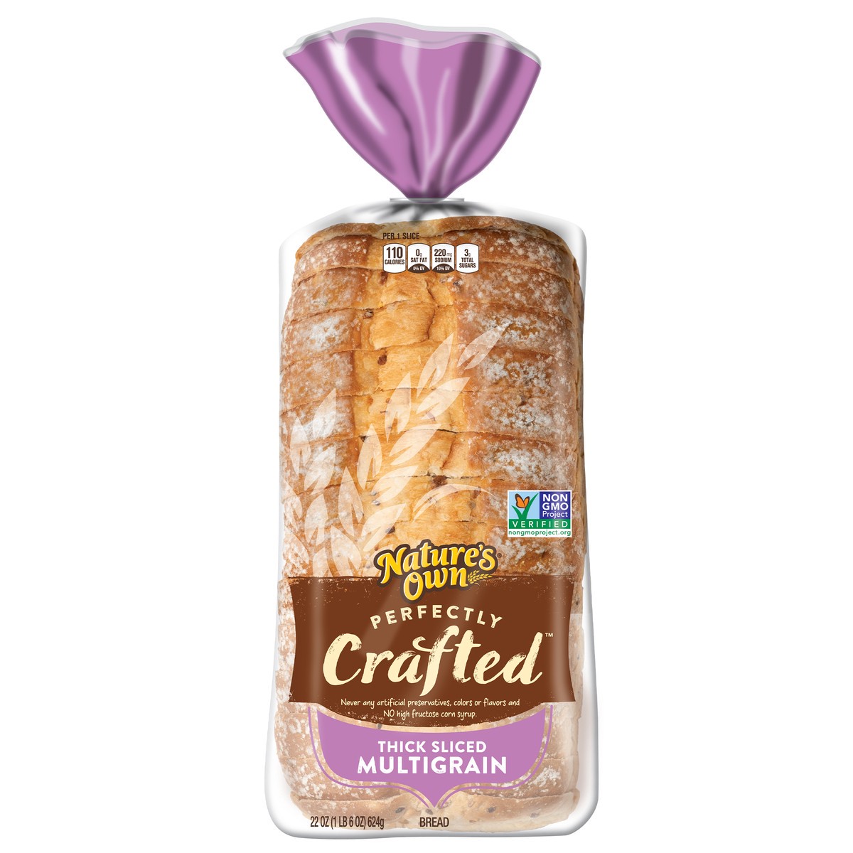 slide 4 of 9, Natures Own Nature's Own Perfectly Crafted Multigrain Sandwich Bread - 22oz, 22 oz