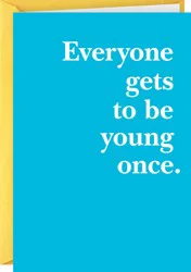 Hallmark Shoebox Funny Birthday Card (Young Once)