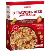 slide 3 of 29, Meijer Rice & Wheat Flakes with Strawberries, 11.2 oz