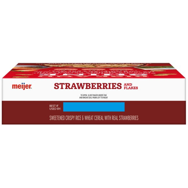 slide 16 of 29, Meijer Rice & Wheat Flakes with Strawberries, 11.2 oz