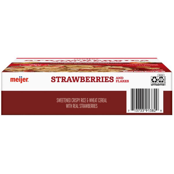 slide 28 of 29, Meijer Rice & Wheat Flakes with Strawberries, 11.2 oz