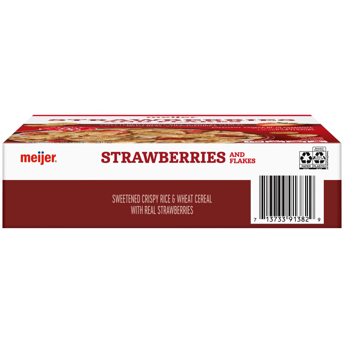 slide 29 of 29, Meijer Rice & Wheat Flakes with Strawberries, 11.2 oz