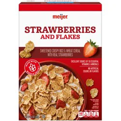 Meijer Rice & Wheat Flakes with Strawberries