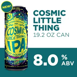 Sierra Nevada Cosmic Little Thing Hazy Double IPA Craft Beer 19.2oz Can