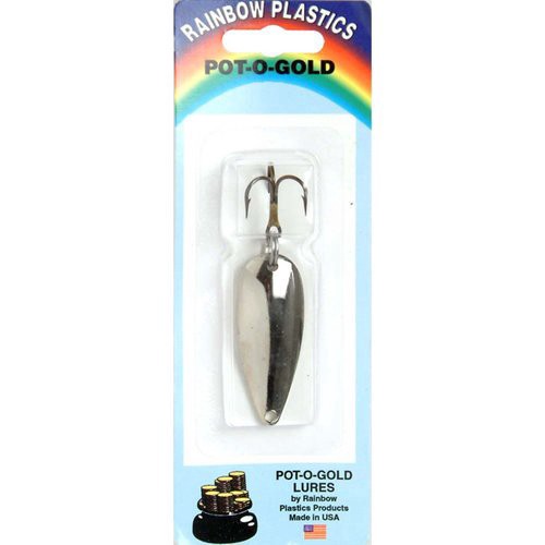 slide 1 of 1, Rainbow Plastics Pot-O-Gold 1/4 oz Nickel Spoon, 1/4 oz