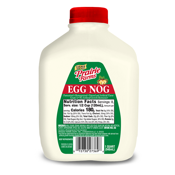 slide 1 of 1, Prairie Farms Egg Nog, 32 qt