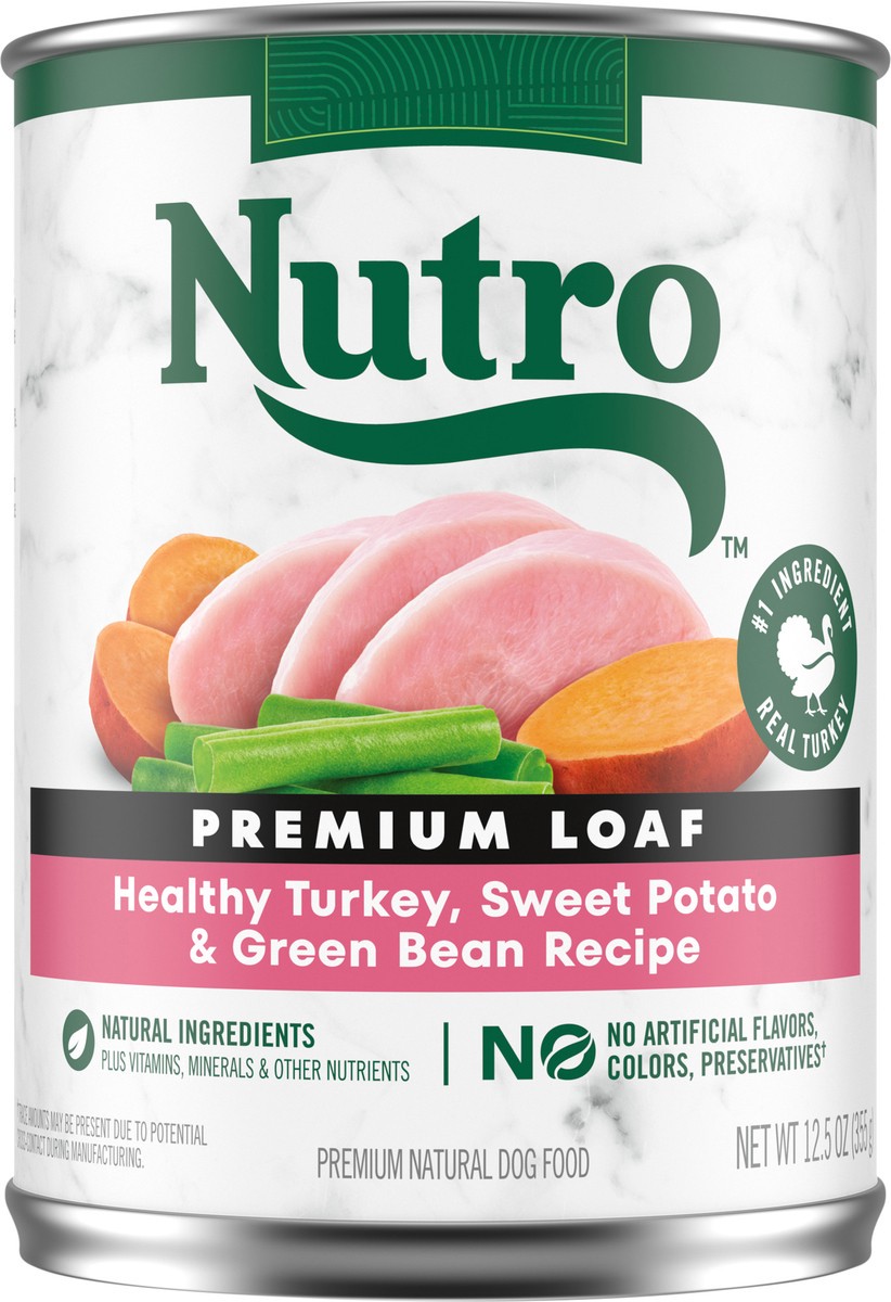 slide 16 of 17, Nutro Premium Loaf Healthy Turkey, Sweet Potato & Green Bean Recipe Dog Food 12.5 oz, 12.5 oz