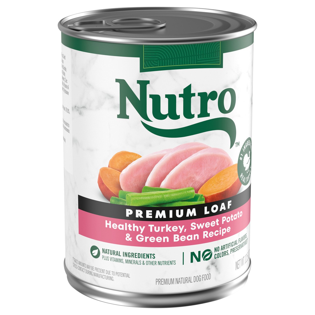 slide 11 of 17, Nutro Premium Loaf Healthy Turkey, Sweet Potato & Green Bean Recipe Dog Food 12.5 oz, 12.5 oz