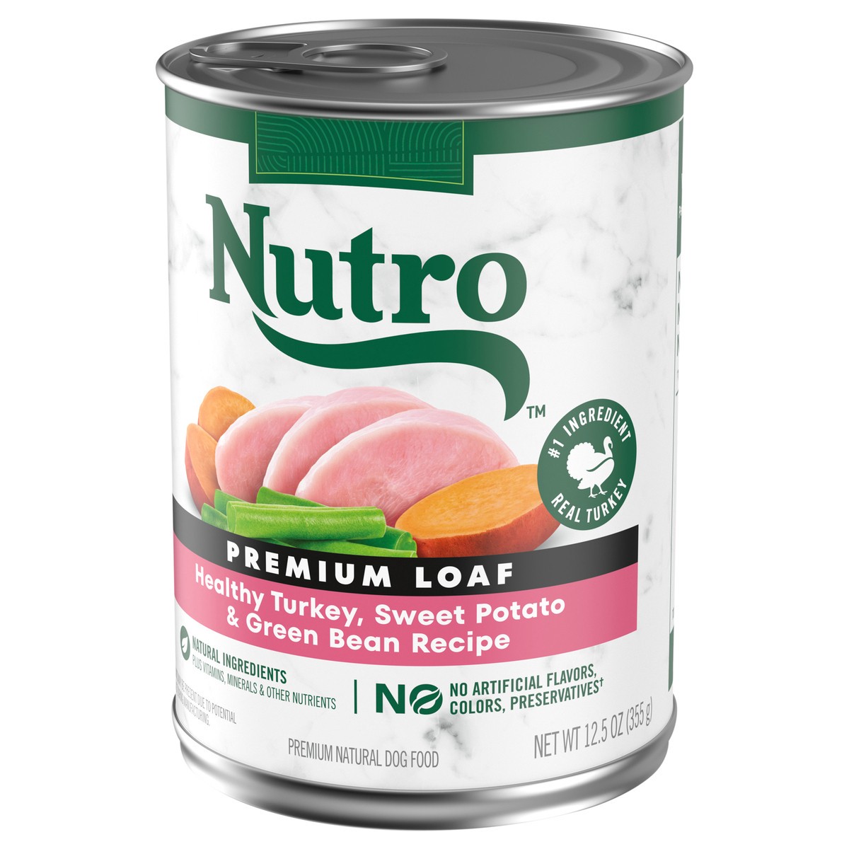 slide 15 of 17, Nutro Premium Loaf Healthy Turkey, Sweet Potato & Green Bean Recipe Dog Food 12.5 oz, 12.5 oz