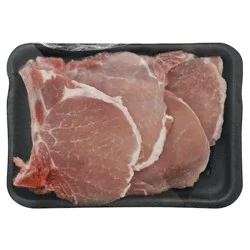 Giant Eagle Pork Loin Bone In Thin Center Cut Rib Chops