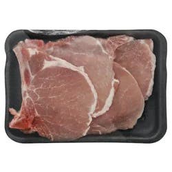 Giant Eagle Pork Loin Bone In Thin Center Cut Rib Chops