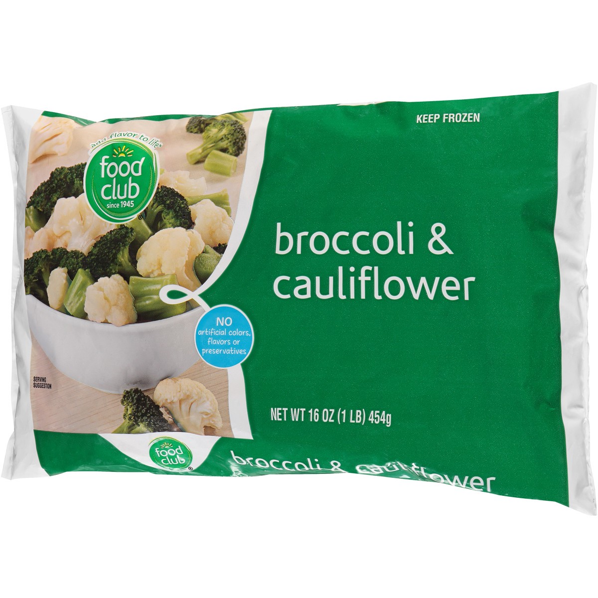 slide 7 of 12, Food Club Broccoli & Cauliflower, 16 oz
