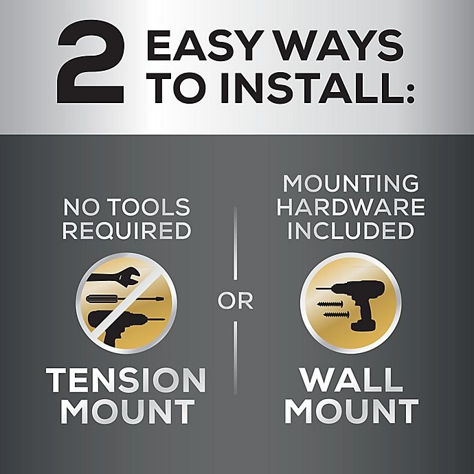 Titan Dual Mount Stainless Steel Shower Rod Chrome 1 ct Shipt