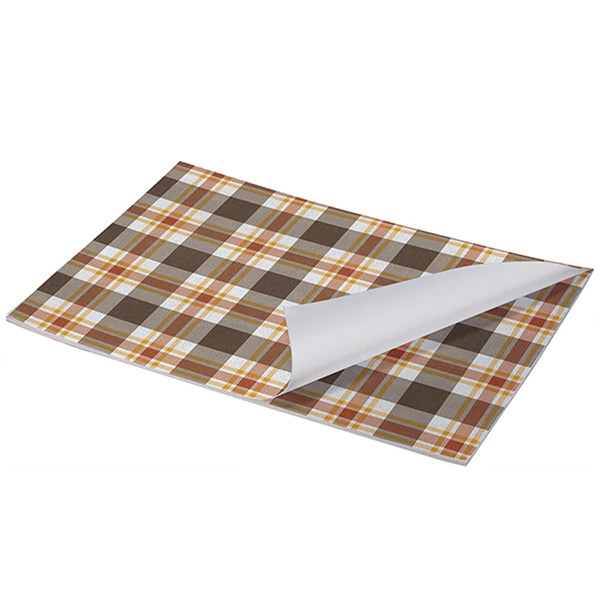 slide 1 of 1, Fall Plaid Paper Table Runner, 1 ct