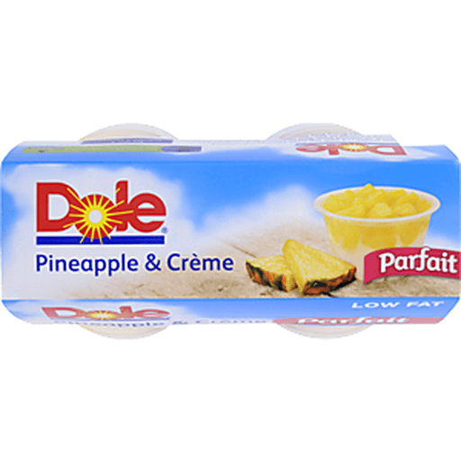 slide 8 of 8, Dole Pineapple & Cream Parfait Cups, 4 ct; 17.2 oz