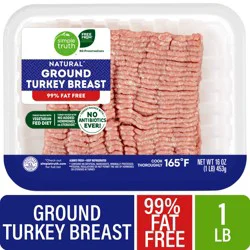 Simple Truth Ground Turkey Breast with Natural Flavorings Fresh Tray Pack