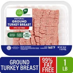 Simple Truth Ground Turkey Breast with Natural Flavorings Fresh Tray Pack