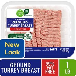 Simple Truth Ground Turkey Breast with Natural Flavorings Fresh Tray Pack
