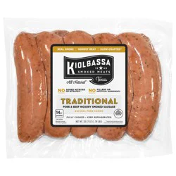 Kiolbassa Traditional Pork & Beef Hickory Smoked Sausage