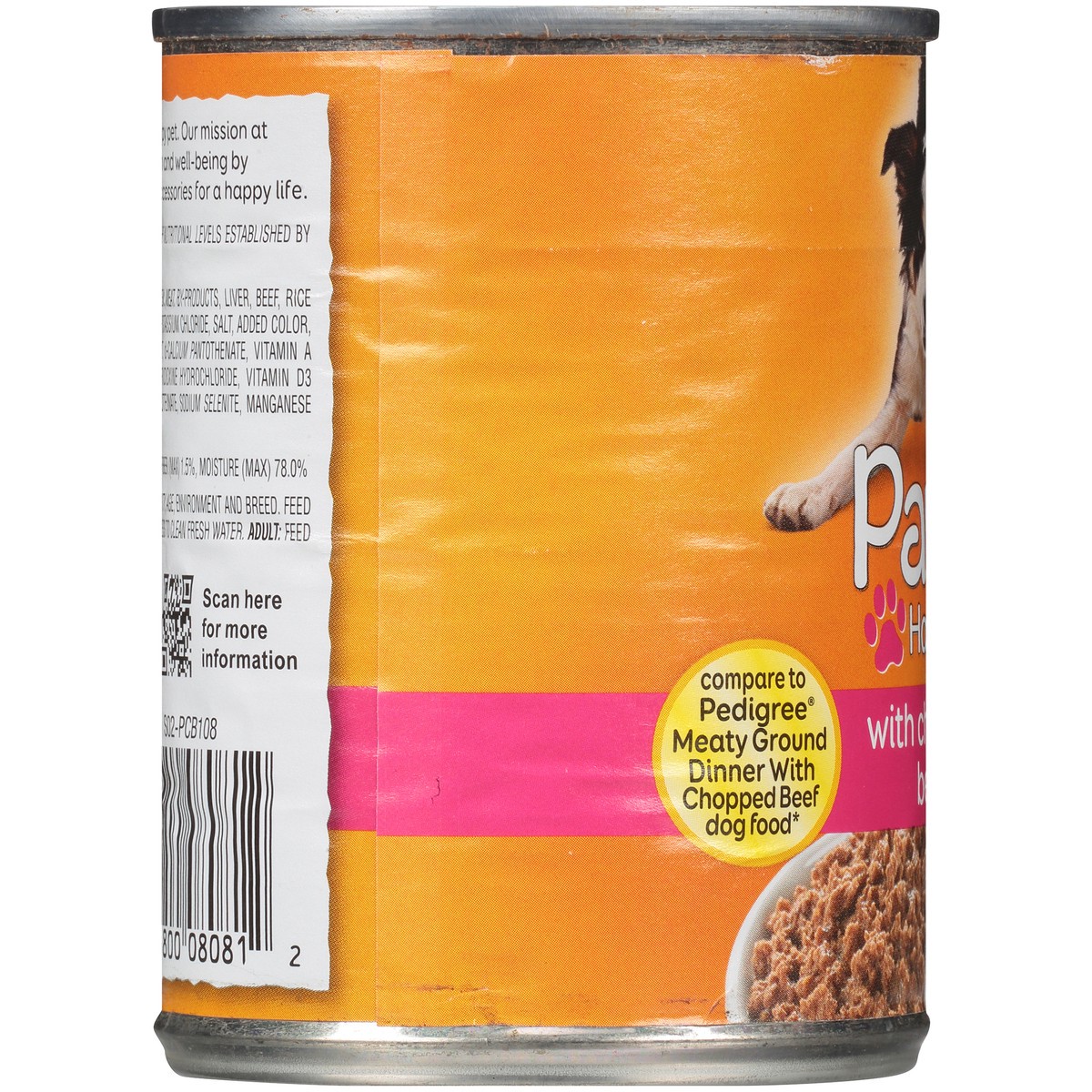 slide 5 of 9, Paws Happy Life Chopped Beef Dog Food, 13.2 oz