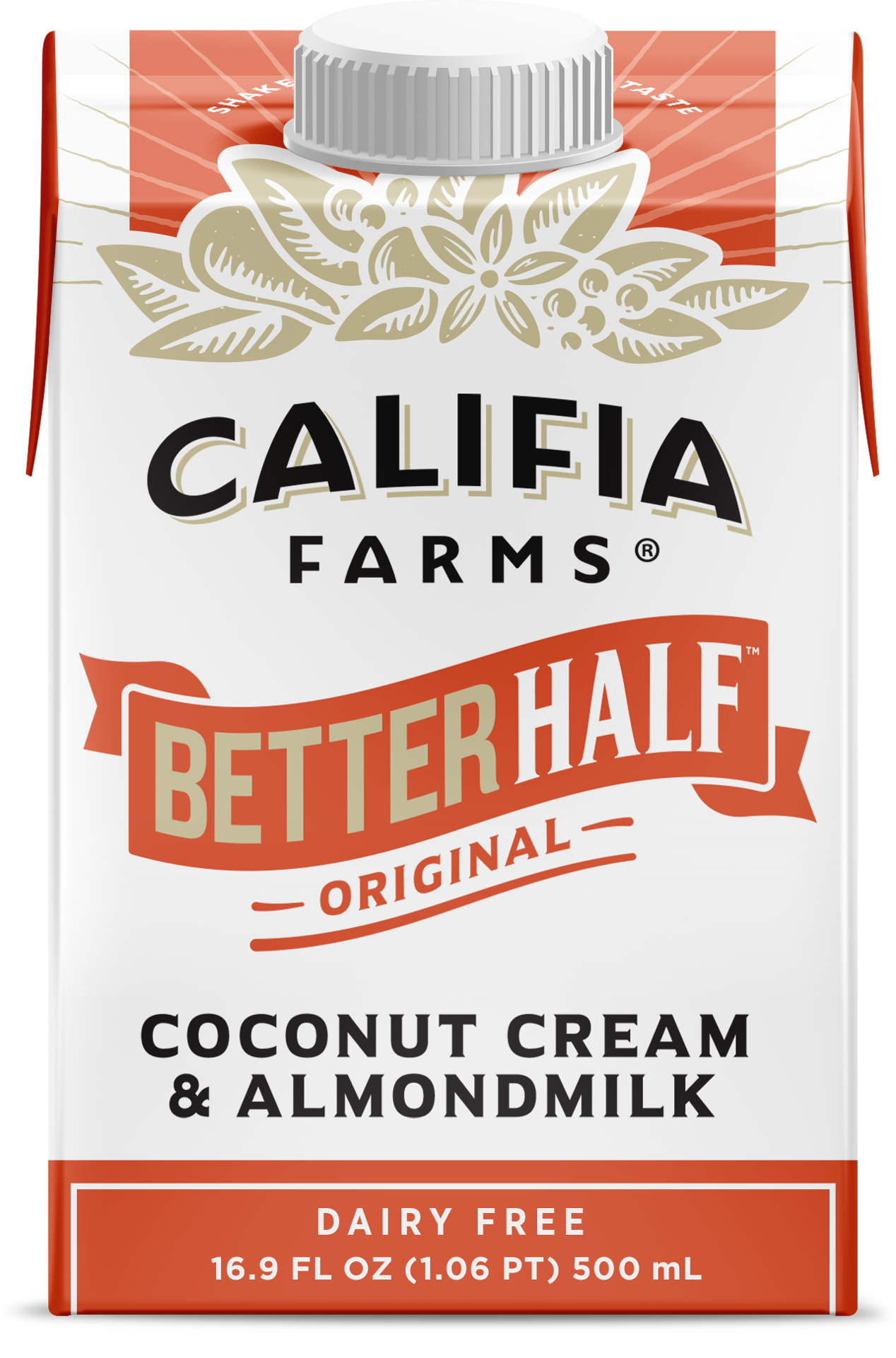 slide 1 of 1, Califia Farms Original Better Half Almond Milk Half and Half, 16.9 oz