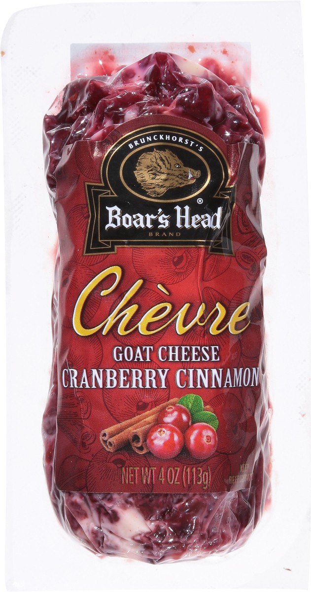 slide 6 of 13, Boar's Head Cranberry Cinnamon Chevre, 4 oz