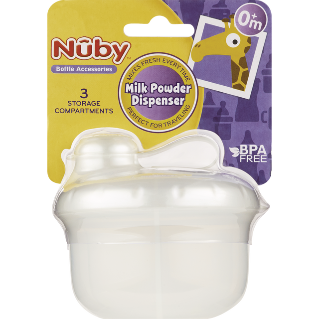 slide 1 of 1, Nuby Milk Powder Dispenser 3 Compartments, 1 ct