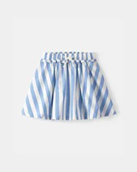 Carter's Girls Striped Skort - Blue/White Multi 4