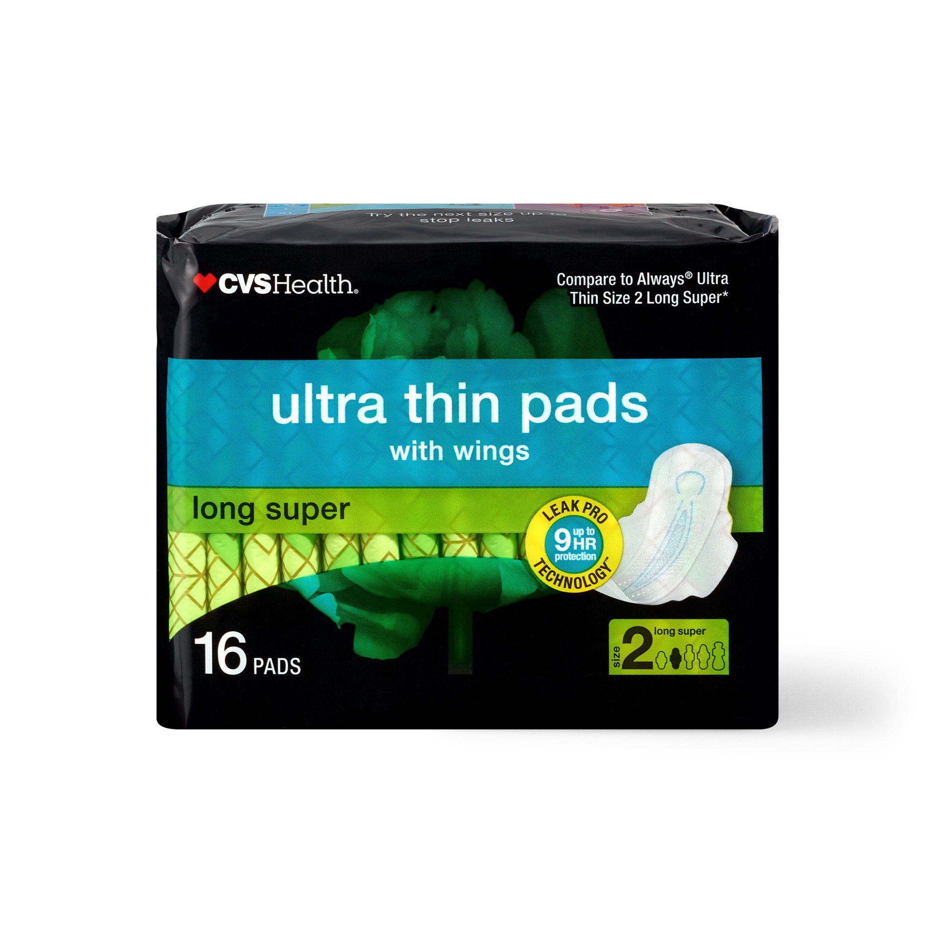slide 1 of 7, Cvs Ultra Thin Pads With Wings, Super, 16 Ct, 16 ct
